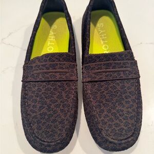 Brown Animal Print Rothy’s Loafers